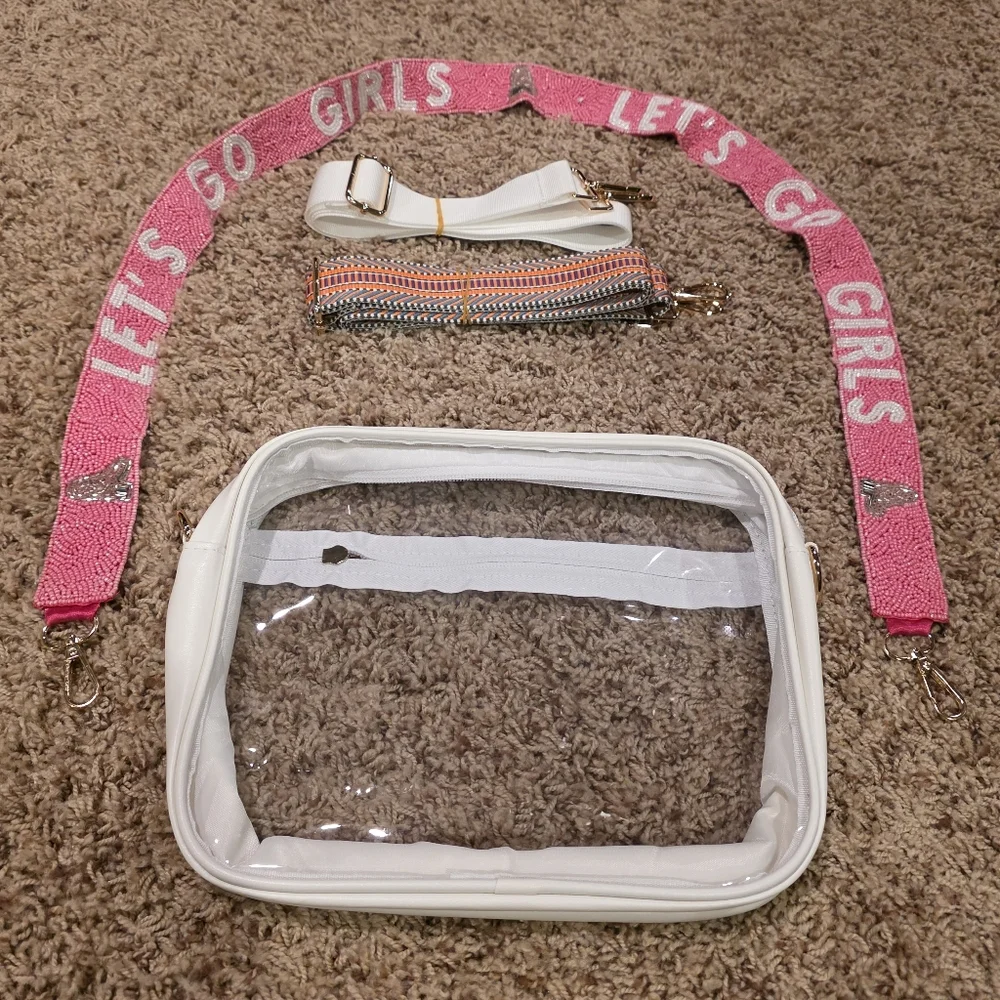 NWT Stadium Clear Crossbody Bag. Comes with 3 interchangeable straps. - Picture 5 of 7